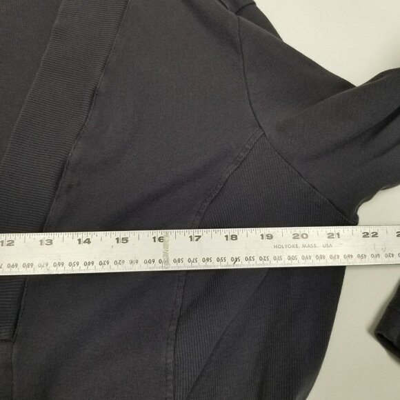 Barbara Lesser Long Cardigan sweater gray hook eye closure pockets kimono XL‎ - Picture 12 of 13